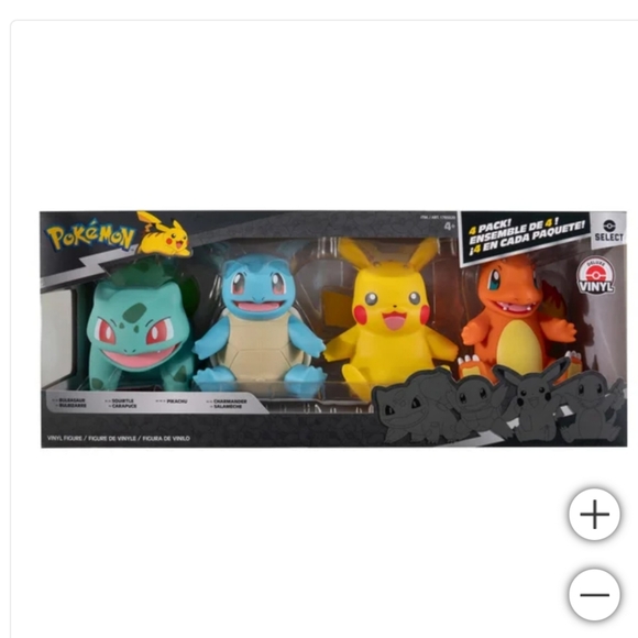 Gamestop Exclusive Pokémon Quest 4 Pack Vinyl Figures